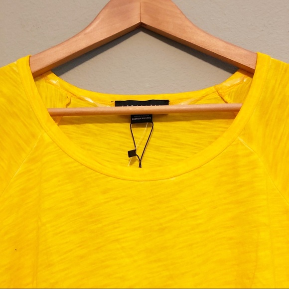 Sanctuary Yellow Front Tie Tee - Medium - Picture 5 of 8